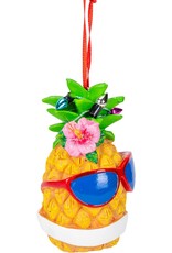 Kurt Adler Pineapple with Sunglasses Tropical Christmas Ornament