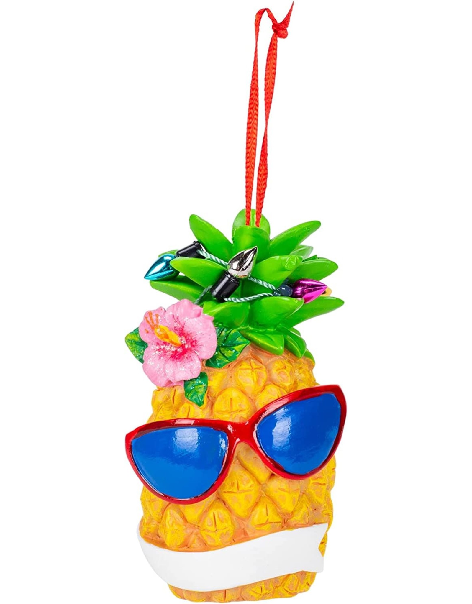 Kurt Adler Pineapple with Sunglasses Tropical Christmas Ornament