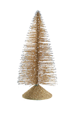 Kurt Adler Glittered Miniature Table Top Christmas Tree 6 inch Gold
