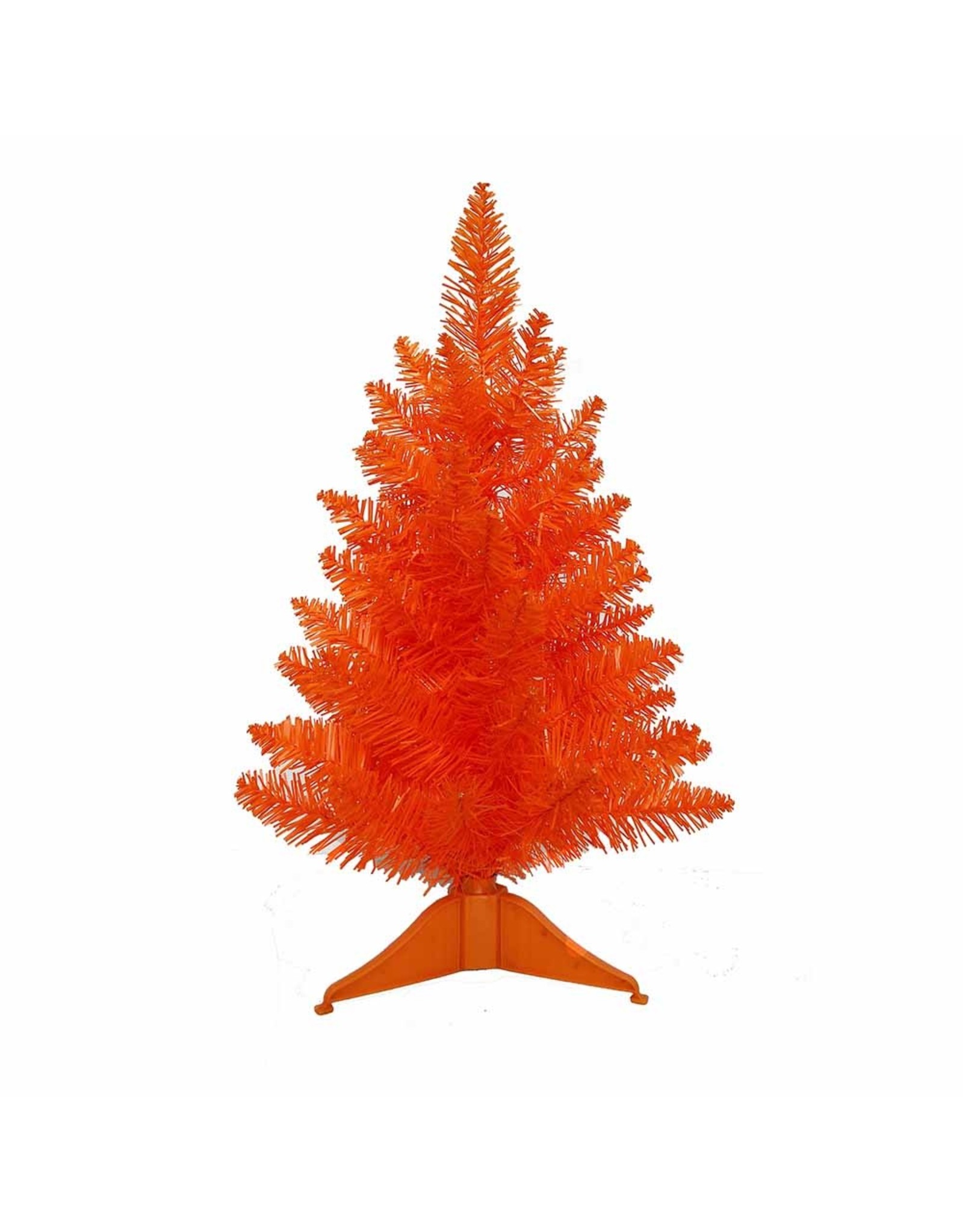 Kurt Adler Un-Lit 18" Miniature Orange Tree Halloween Christmas Tree