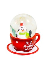 Kurt Adler Mini Christmas Teacup Snow Globe - Penguin