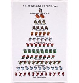 Peking Handicraft A Baseball Lovers 12 Days Of Christmas Towel Kitchen Tea