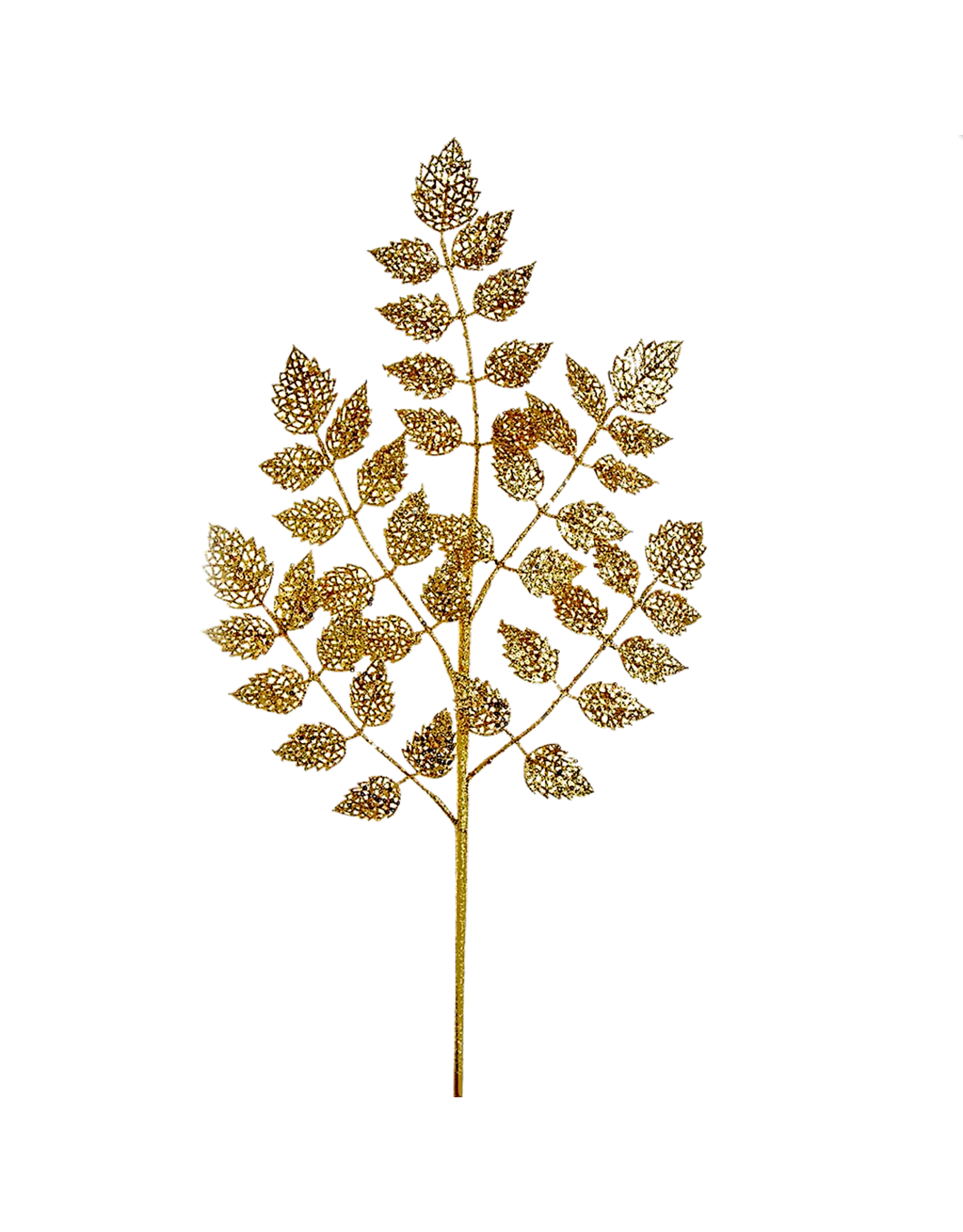 Kurt Adler Gold Glitter Leaf Spray 29.5 Inch