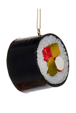 Kurt Adler Sushi Wrapped in Nori Christmas Ornament -B