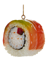 Kurt Adler Sushi Christmas Ornament With Salmon And Green -C
