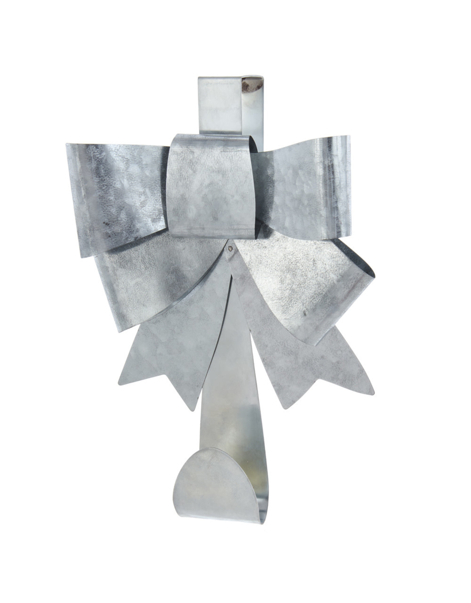 Kurt Adler Metal Silver Bow Wreath Hanger Door Wreath Holder