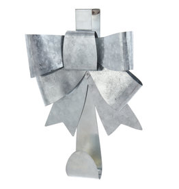 Kurt Adler Metal Silver Bow Wreath Hanger Door Wreath Holder