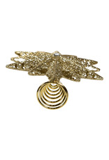 Kurt Adler Tree Toppers 8" Un-Lit Champagne Gold Star Treetop
