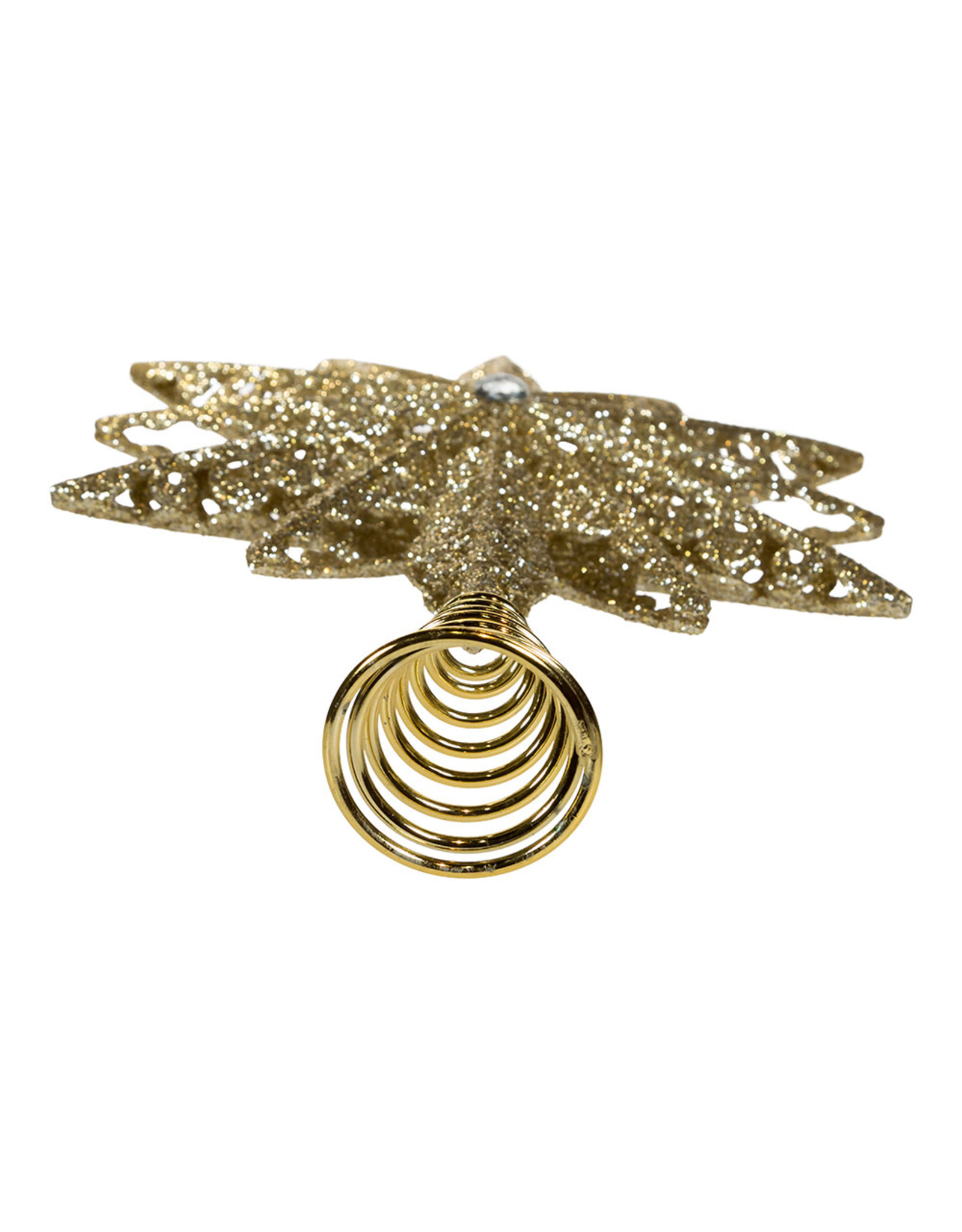 Kurt Adler Tree Toppers 8" Un-Lit Champagne Gold Star Treetop
