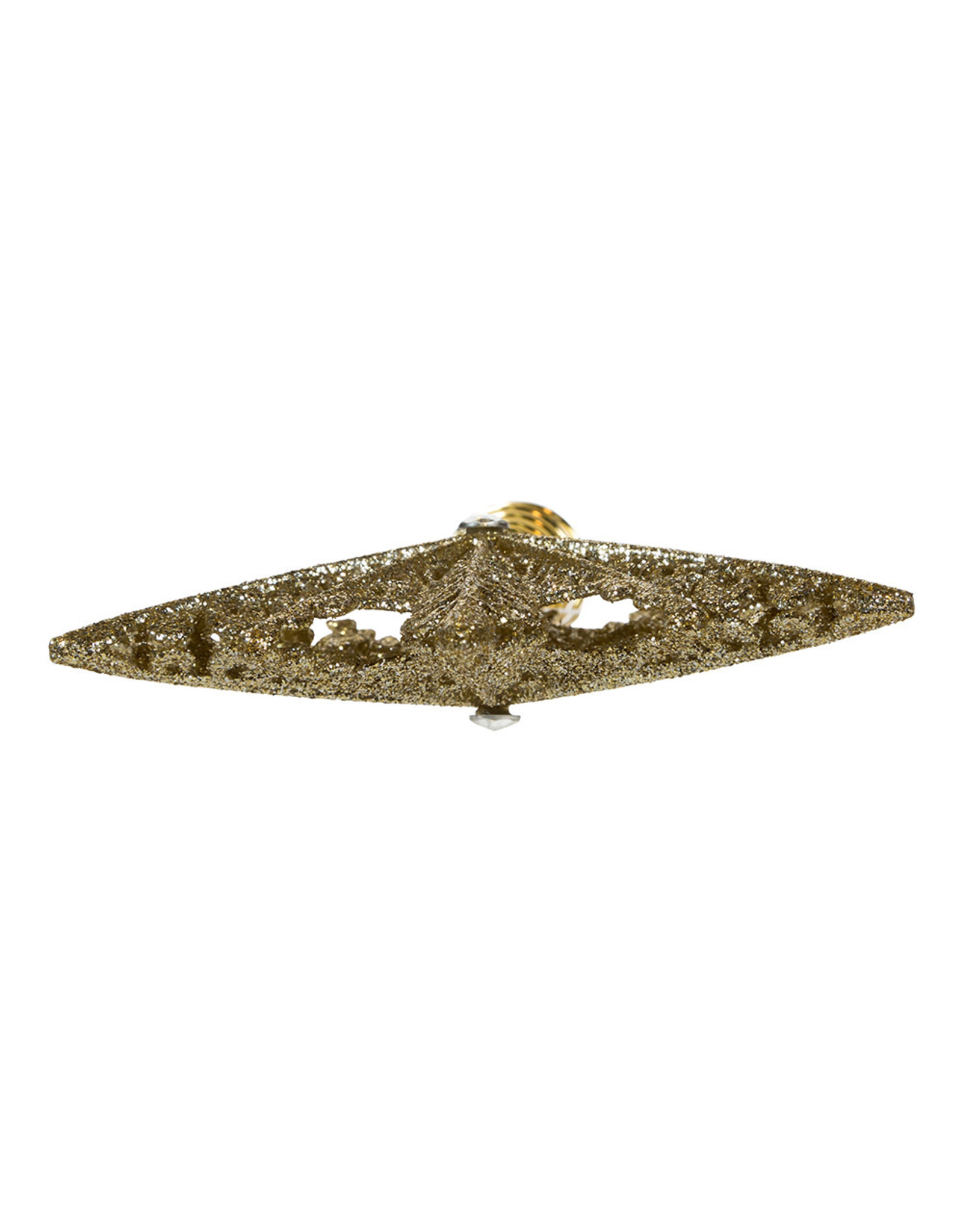Kurt Adler Tree Toppers 8" Un-Lit Champagne Gold Star Treetop