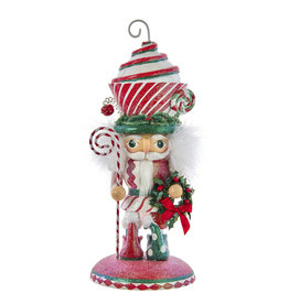 Bianconiglio Soldatino Schiaccianoci Alice nel Paese delle Meraviglie  Hollywood Nutcrackers Pregiato da Collezione in Resina Kurt Adler - H 50 cm  - Il Villaggio di Babbo Natale