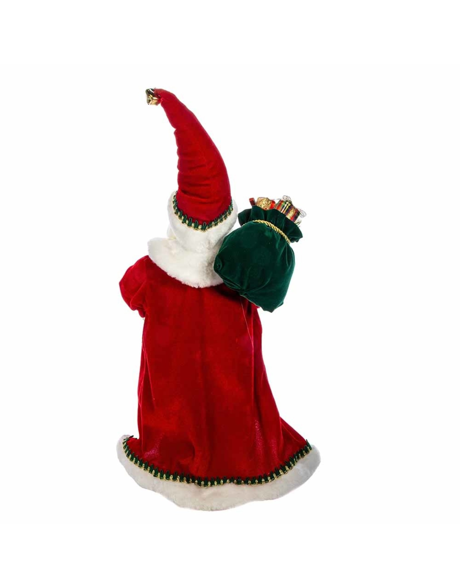 Kurt Adler Santas KSA Kringles Fancy Santa With Stocking 17 Inch