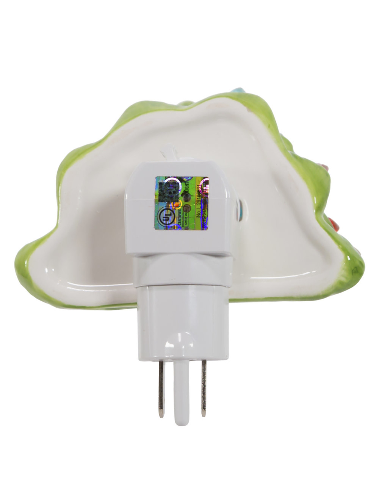 Kurt Adler Ceramic Green Christmas Tree Night Light