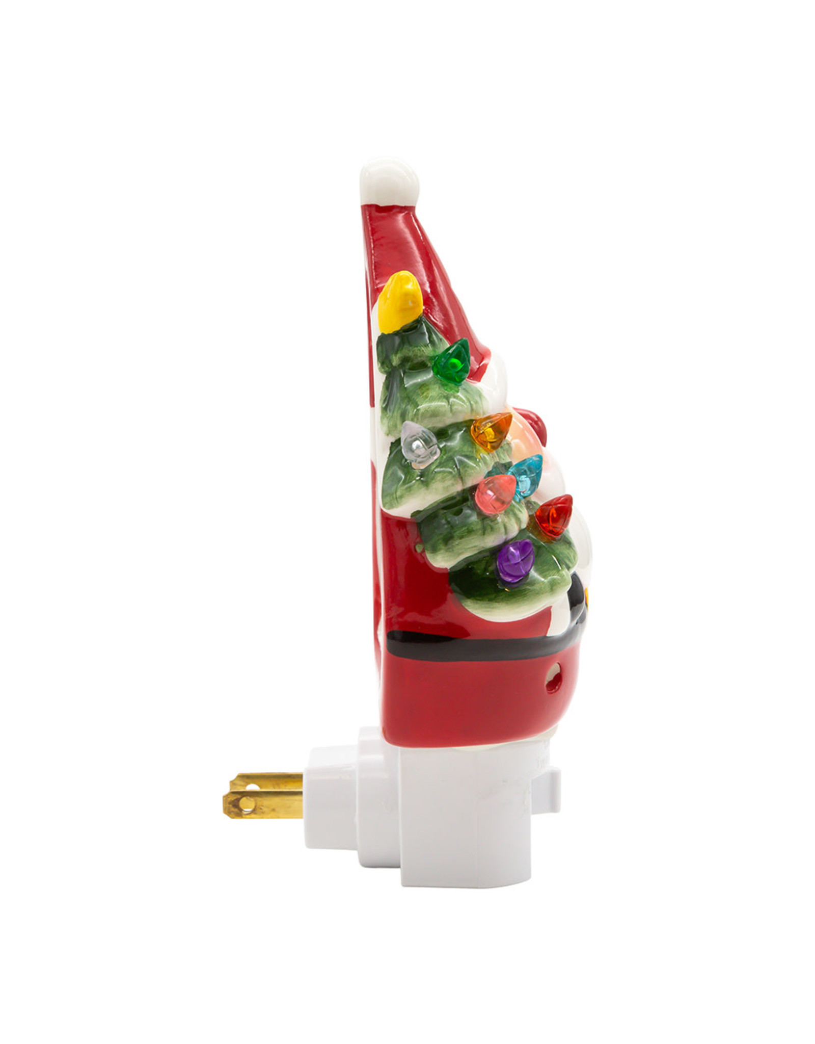 Kurt Adler Santa With Christmas Tree Night Light