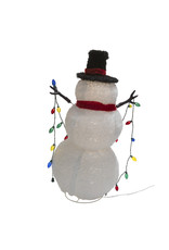 Kurt Adler Christmas Lighted Collapsible Snowman Decor