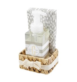 Mud Pie Initial G Hand Soap Paper Hand Towels And Basket Set