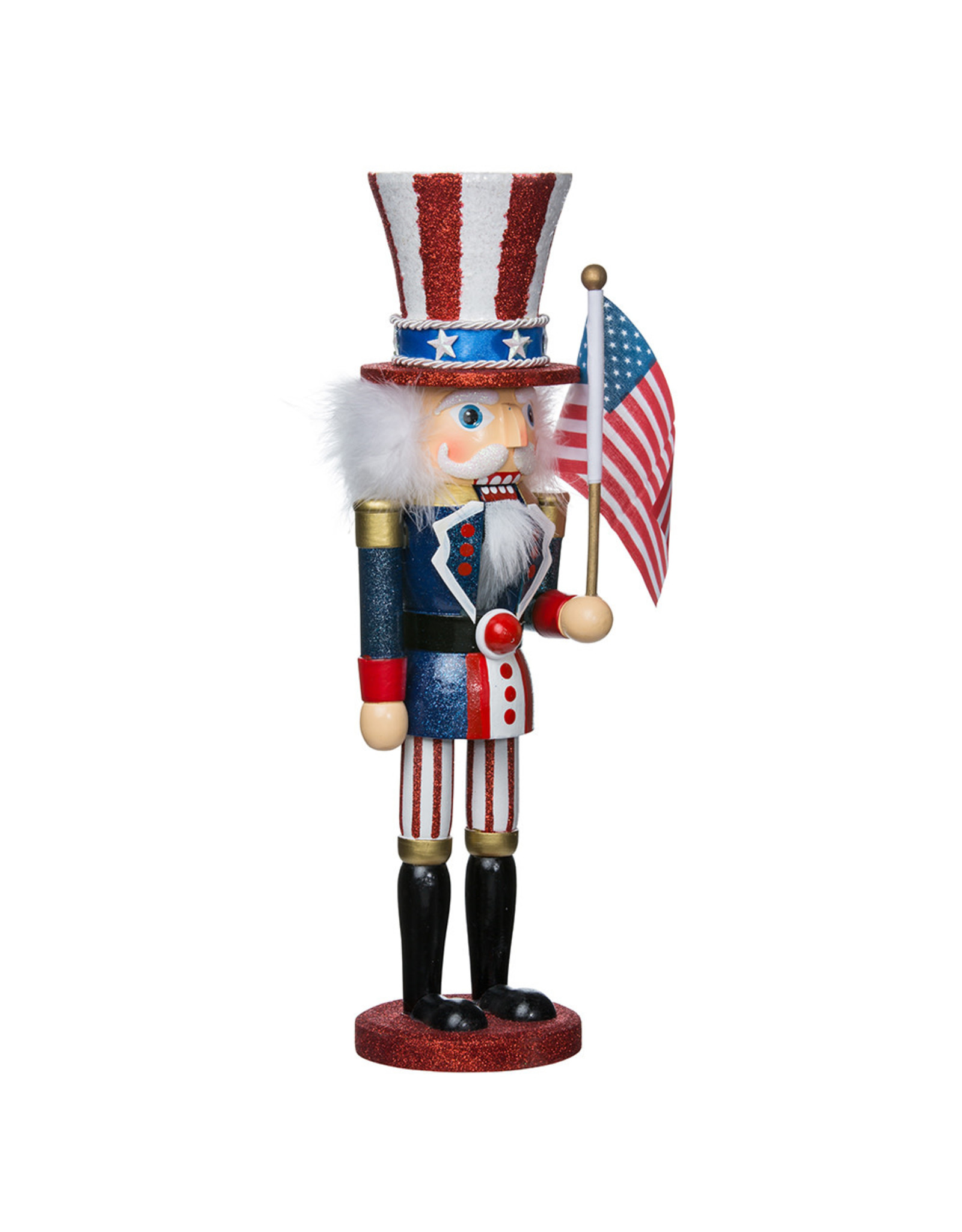 Kurt Adler Uncle Sam Nutcracker Patriotic 15 Inch Hollywood Nutcracker