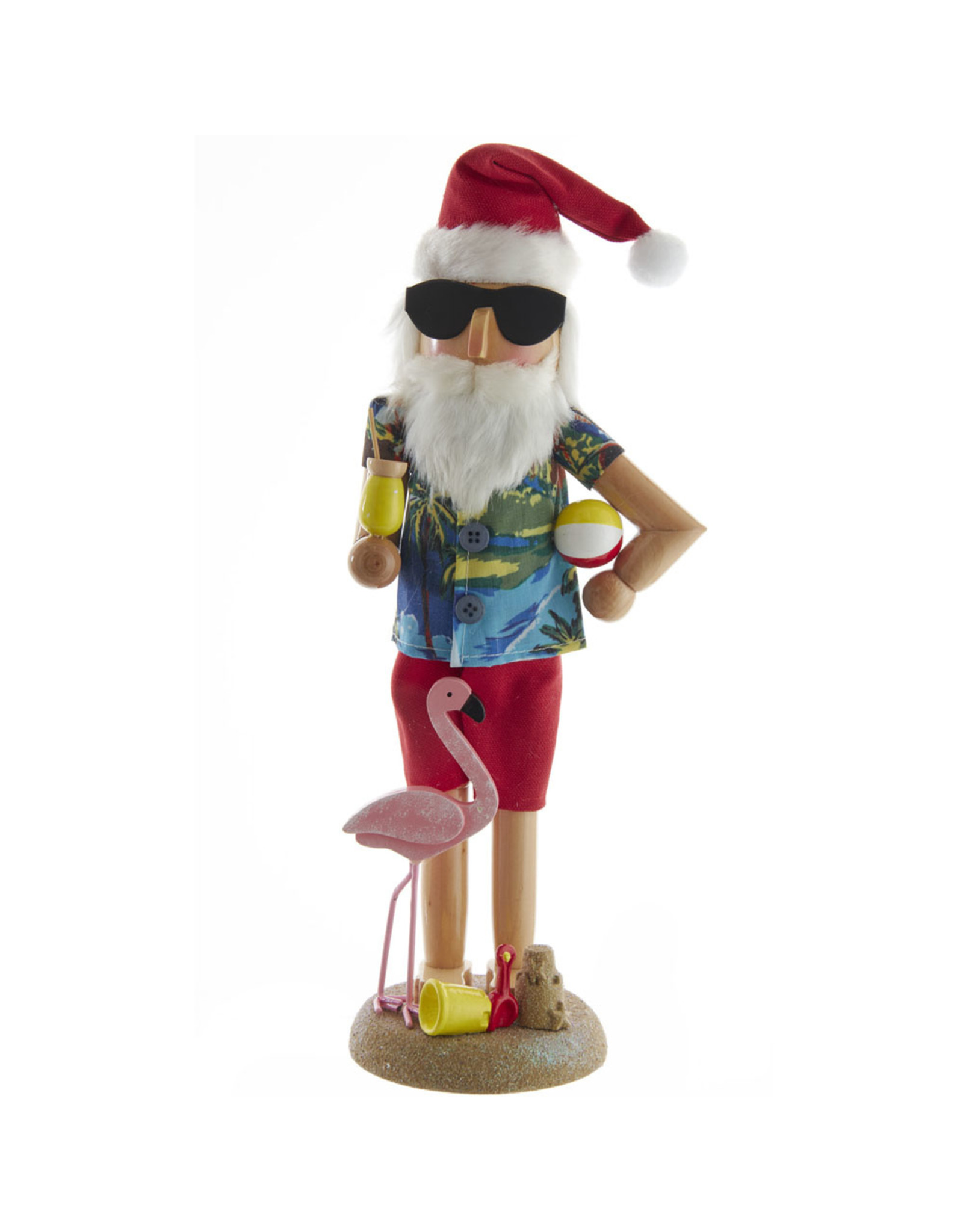 Kurt Adler Beach Santa Nutcracker 15 Inch Coastal Nutcracker