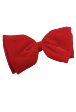 D Stevens Hot Red Velvet Bow With Clip 6 Inch