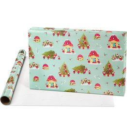 PAPYRUS® Christmas Gift Wrapping Paper 9FT Roll Gnomes