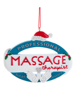 Kurt Adler Professional Massage Therapist Christmas Ornament