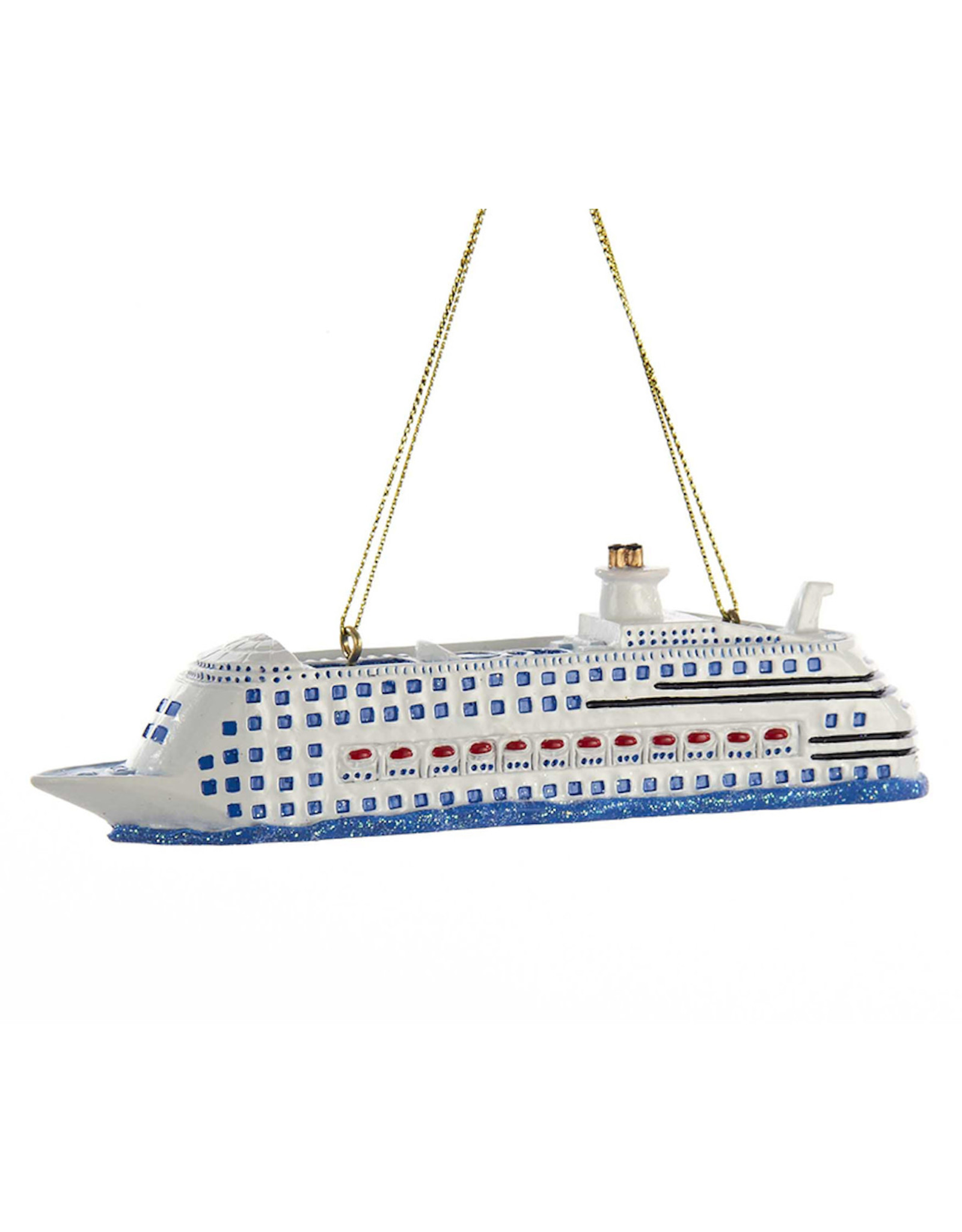 Kurt Adler Cruise Ship Travel Vacation Ornament For Personalization