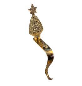 Kurt Adler Christmas Stocking Holder Brass Tree Hanger -A