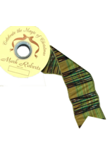 Green w Gold Tartan Ribbon 10YD