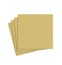 Caspari Paper Linen Solid Cocktail Napkins 15ct In Gold