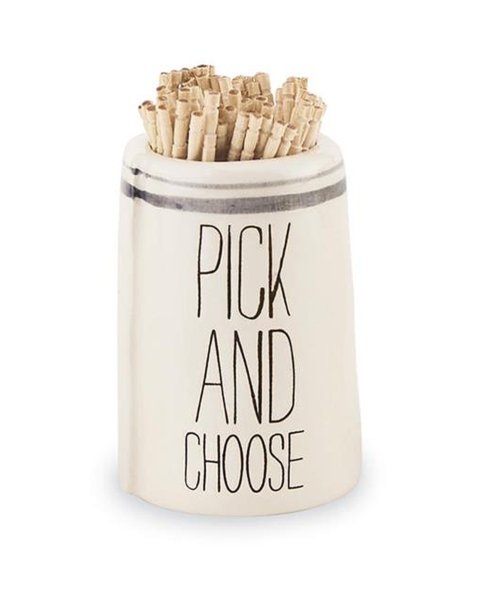 Mud Pie Ceramic Toothpick Holder | Pick And Choose