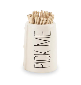 Mud Pie Ceramic Toothpick Holder | Pick Me