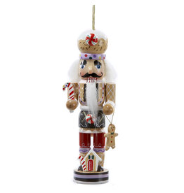 Kurt Adler Wooden Gingerbread Nutcracker Christmas Ornament 5 inch