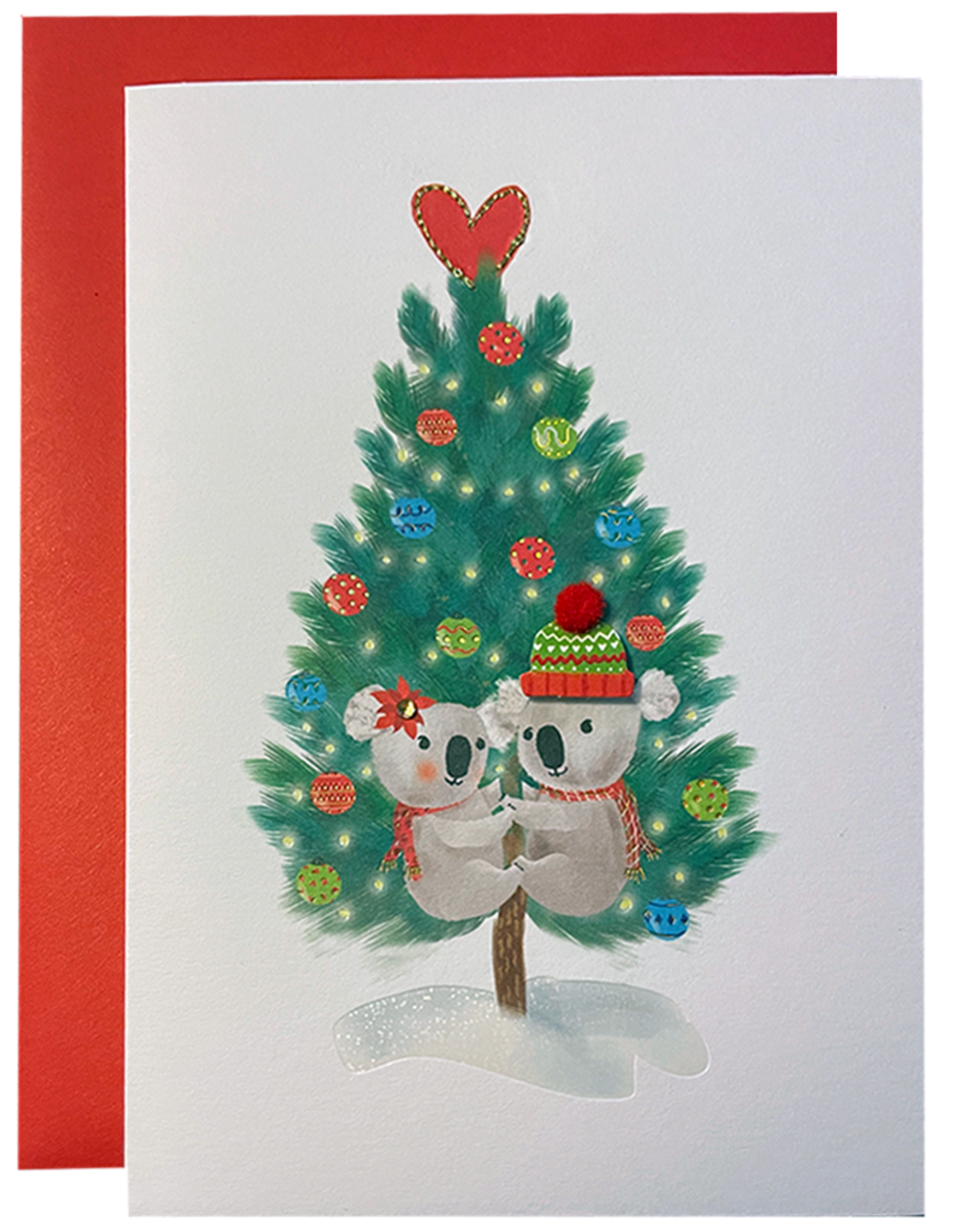 PAPYRUS® Christmas Card Koala Couple In Tree