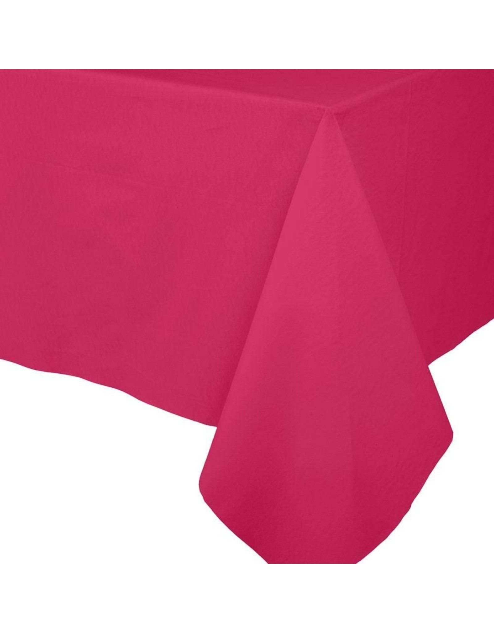 Caspari Paper Linen Solid Table Covers In Fuchsia