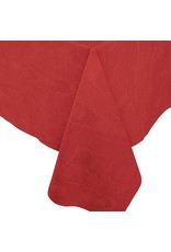 Caspari Paper Linen Moire Printed Table Cover In Red