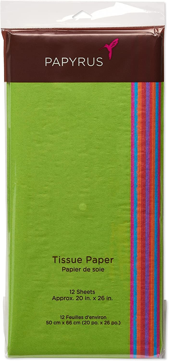 Basic Multicolor Assortment Tissue Paper, 20-Sheets - Papyrus