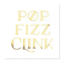 Papyrus Pop Fizz Clink Paper Beverage Cocktail Napkins 20PK