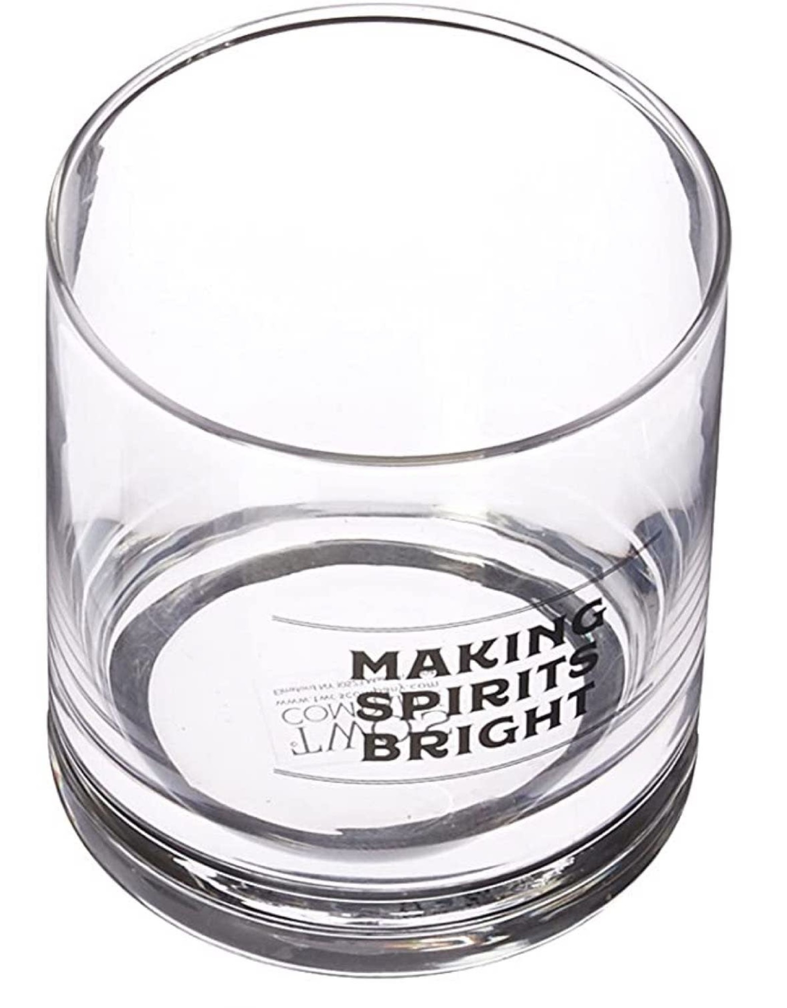 Twos Company Making Spirits Bright Double-Old Fashion Glass