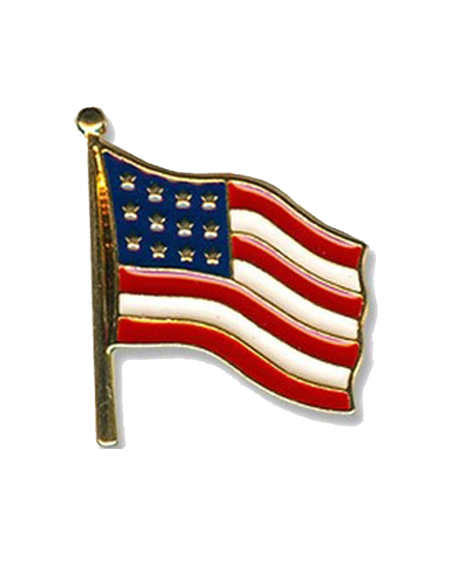 DMM Gifts U.S.A. Flag Tack Pin Made in the USA layered in 18K Enamel Finish