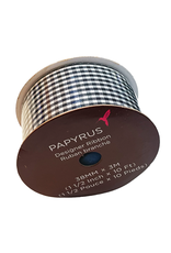 PAPYRUS® Gift Ribbon Black Gingham Ribbon 10FT