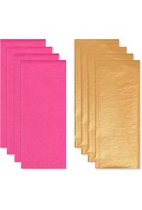 PAPYRUS® Tissue Paper Duo 8 Sheets Pink And Gold Duo