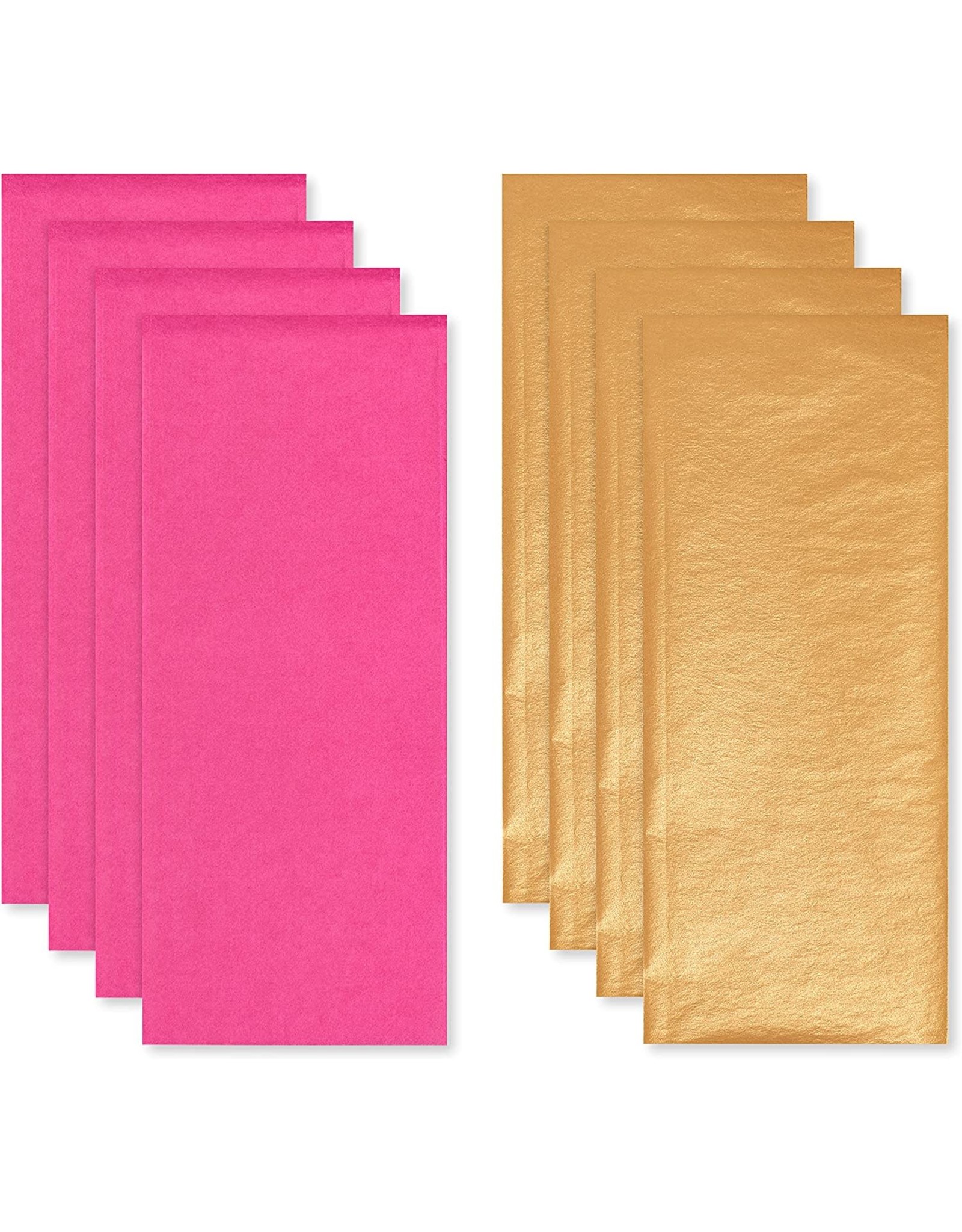 PAPYRUS® Tissue Paper Duo 8 Sheets Pink And Gold Duo