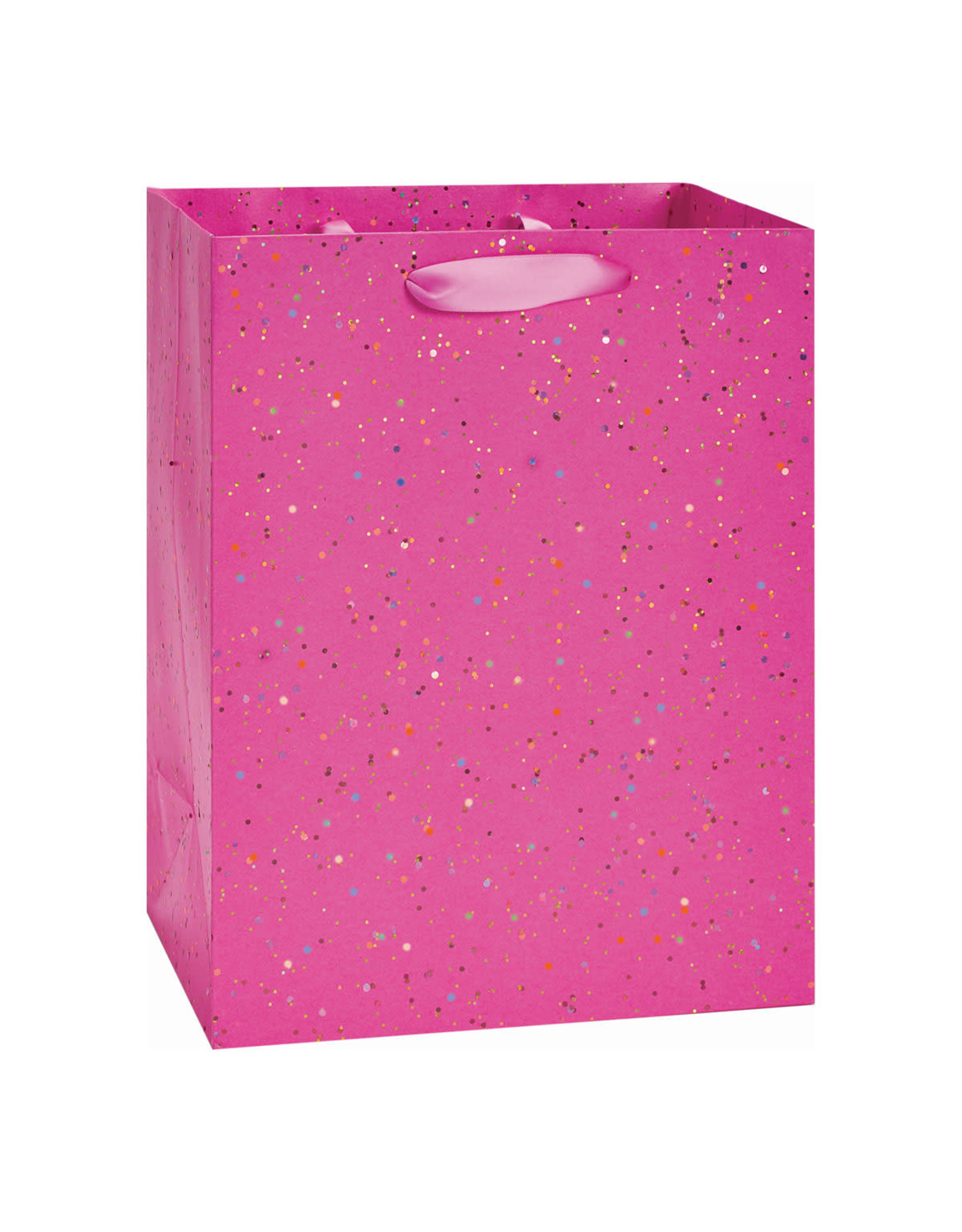 PAPYRUS® Gift Bag Large 10x13x6 for Glitter On Pink