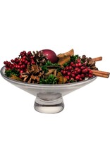 Aromatique Clear Glass Potpourri Bowl for Decorative Home Fragrance
