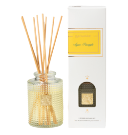 Aromatique Agave Pineapple Reed Diffuser Set