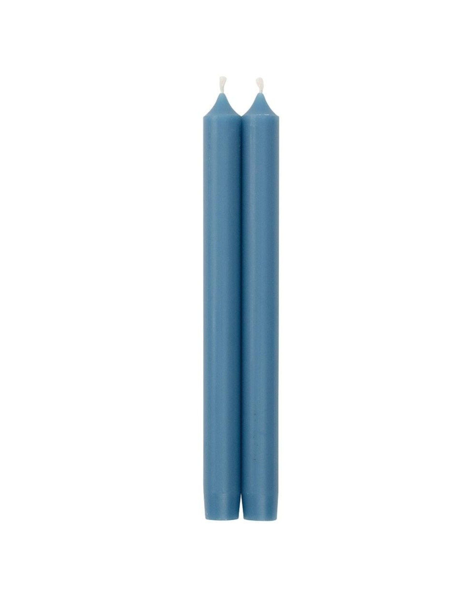 Caspari Crown Candles Tapers 12 inch 2pk In Parisian Blue