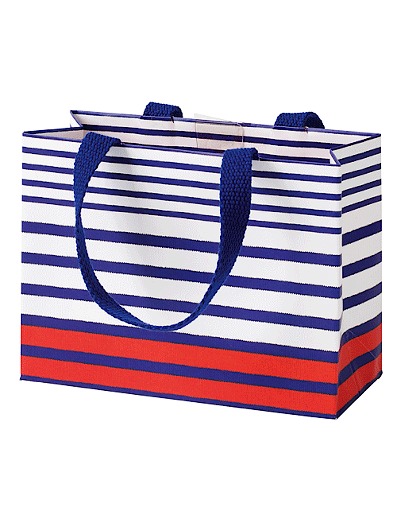 Caspari Gift Bags Small 7x3x5.25 Brenton Stripe