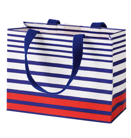 Caspari Gift Bags Small 7x3x5.25 Brenton Stripe