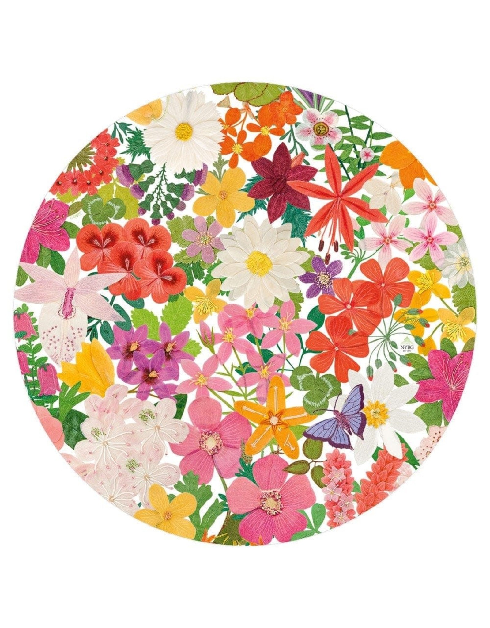 Caspari Halsted Floral Paper Placemats Round Placemat 12pk