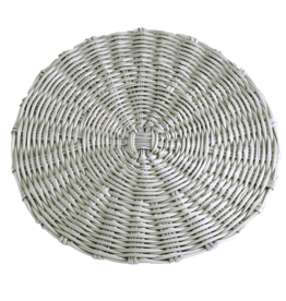 Beatriz Ball Faux Wicker Round Placemats Set of 4 Seagrass